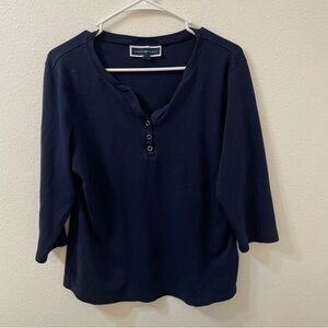 Karen Scott blouse blue PXL